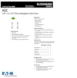Bussmann AGC-5 Fuse 5A 250V Buss AGC5