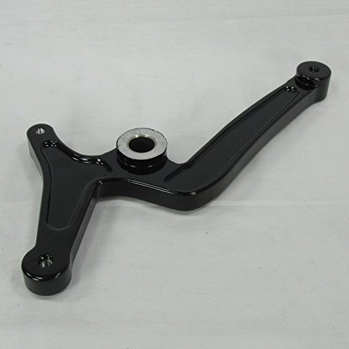 Aeromach (CI-2030) 2015 Up Indian Scout Heel Toe Shift Lever (Controls) Gloss Black WITH Matching Brake Pedal Peg - CNC Billet Aluminum MADE IN THE USA - Motorcycle Chopper Scout 60 Shifter