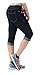 HyBrid & Company Women's Perfectly Shaping Stretchy Curvy Denim Junior Plus Capri