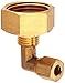 LASCO 17-8387 3/4 Female Garden Hose Thread by 1/4-Inch Compression Brass 90-Degree Ell/Elbow