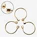 Coobbar Brass Keychain,2pcs Durable Brass Screw Lock Clip Key Chain Ring, Simple Style Car Keychain for Men Women