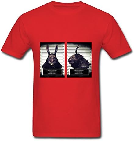 Personalized Evil Easter Bunny Rabbit Tee Red Xx-large Men