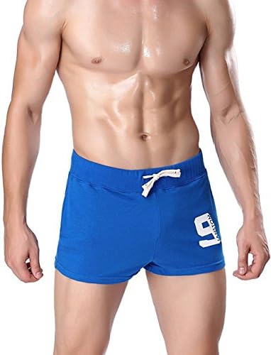 Men's Shorts Janstom Brand Imported Solid Cotton Fashion Simple Active S M L XL Blue Pants