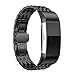 Replacement Bands for Fitbit Charge 2, Elftear Dragon Luxury Stainless Steel Metal Clasp Wrist Strap Watchband for Fitbit Charge 2 Fitness Tracker