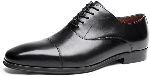 Mens Formal Shoes Lace up Oxfords, 8 UK/ 42 CN, Black