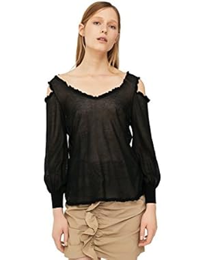 Mango Women's Off-Shoulder Sweater