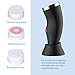 GLAMFIELDS Facial Brush Waterproof Electric Facial Cleansing Brush Skin Cleaner, USB Rechargeable Face SPA beauty for Deep Scrubbing, Gentle Exfoliating & Removing Blackhead with 3 Brush Heads (Black)