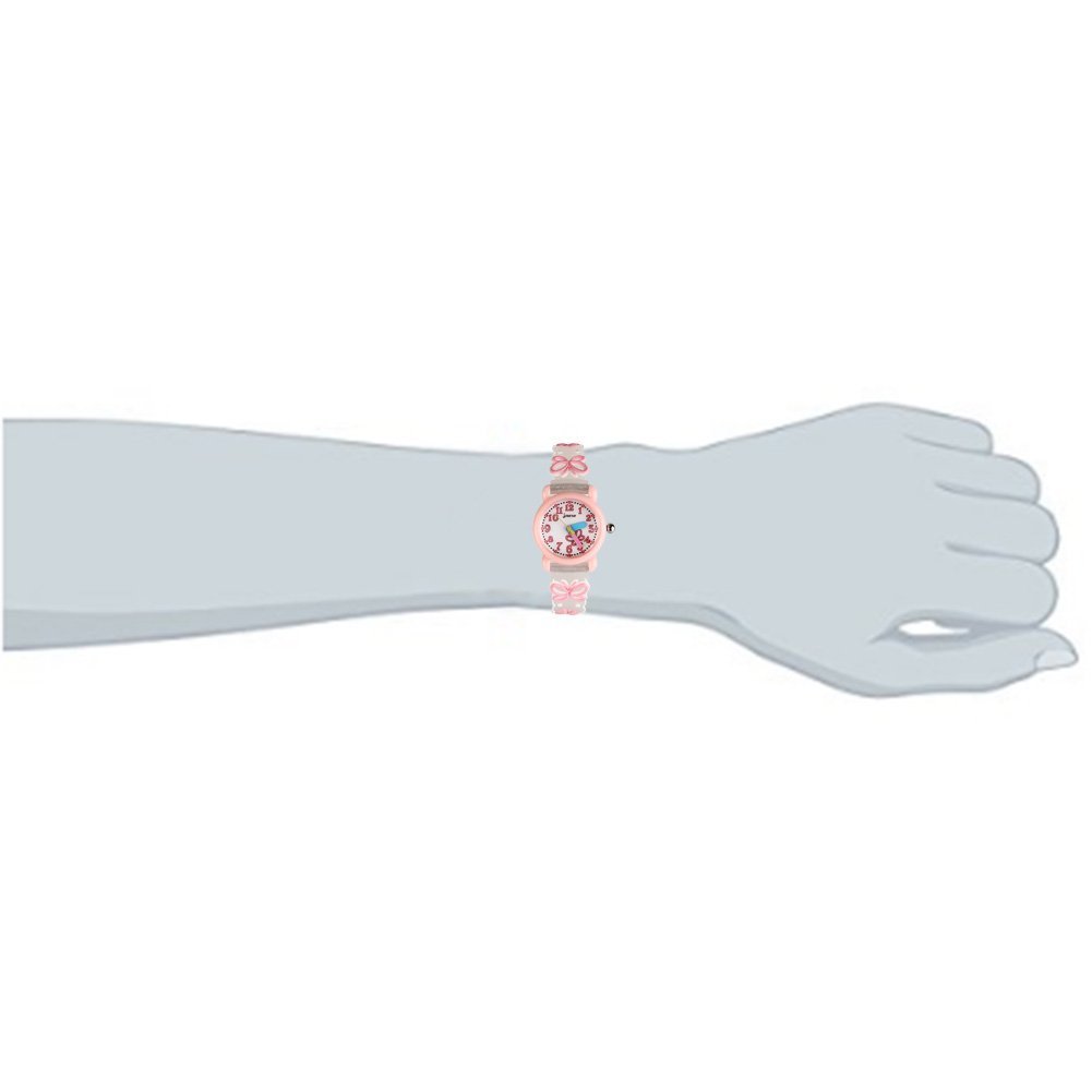 新版 Eleoption かわいいイラスト入りクォーツ腕時計 3d シリコンバンド付き 時間を教えるのに最適 小さな女の子 男の子 お子様への贈り物に ピンク B077xwzqk3 Z Butterfly Pink 1 Z Butterfly Pink 1 Xcentry Com