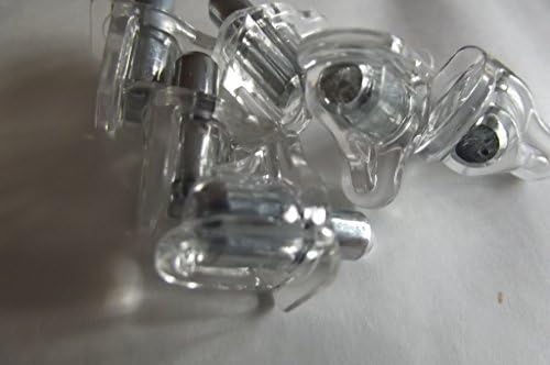 SUKI HARDWARE 12 Clear Transparent Finish Shelf Support Stud Plug Pin Steel Pin 5Mm (Clear)