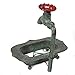 Lily's Home Vintage Rustic Bar Soap or Kitchen Sink Sponge Holder, Dish Style with Country Design Crafted from an Old Spigot and is Ideal for Any Whimsical Decor Style, Green Patina