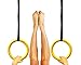 Gymnastic Rings with Straps - Crossfit Training Workout Rings - Train for Gymnastics or Just for Fun - Better and More Durable Than Wood