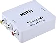 ABLEGRID Mini Composite AV CVBS 3RCA to HDMI Video Converter Adapter 720p 1080p Upscaler