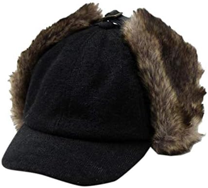 Amazon イチヨンプラス キャップ 耳あて付き 防寒 フライトキャップ メンズ 帽子 パイロットキャップ 防寒 アウトドア キャンプ ボア ファー ブラック Icap0250 Bk ニット 通販