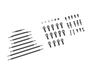 FAIR RC FMS FCX18 FCX10 Rc Car Parts RC Crawler RC Trucks Parts Replacement Accessory for FCX18 Hummer EV,FCX18 K10:Metal Rod Set