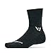 Swiftwick - Pursuit FOUR, Quarter-Crew Socks for Trail Running and Mountain Biking, Coal, Medium