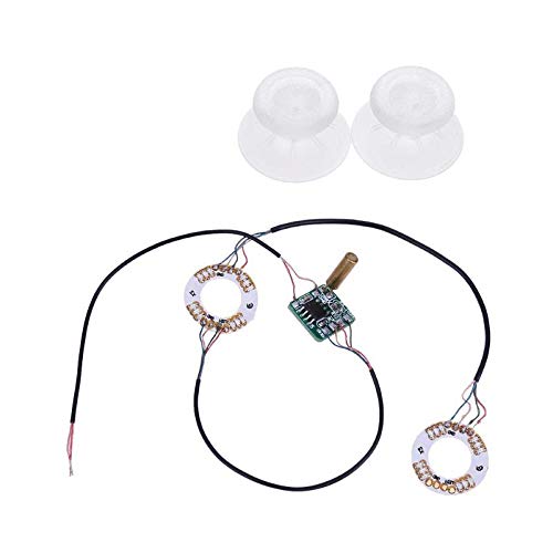 VizGiz Backlit Thumbstick Analog Thumb Stick Joystick Cap DIY Mod Set Button Led Light Up Clear Transparent Caps Thumbsticks for Sony PS4 Controller Playstation Dualshock PS 4 - Thumbnail 3