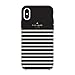 kate spade new york Black/Cream Feeder Stripe Case for iPhone Xs Max - Soft Touch Protective Hardshell