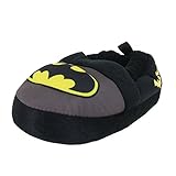 Favorite Characters Baby Boy's Batman Slipper (Toddler/Little Kid) Grey/Black/Yellow X-Large M