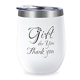 12 oz Insulated Wine Tumbler with Lid, Double Wall Vacuum Stainless Steel Stemless Wine Glass Tumbler with Funny Sayings Insulated Coffee Mug Travel Tumbler Cup for Wine, Champagne, Cocktail, Beer