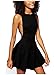 Wink Gal Women A line Backless Round Neck Sleeveless Cocktail Mini Casual Dress
