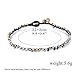 Handmade Two Layers Small Grey Stone Beaded Chain Anklets for Women, Ethnic Boho Anklet for Teen Girls, Bohemian Ankle Bracelets for Women, Leg Chain