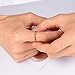 King Will Glory 2mm Rose Gold Thin Tungsten Ring Wedding Band High Polished for Men Women 7