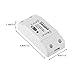 Sonoff Smart WIFI Switch Wireless Remote Control Timer ABS Module Universal Home Intelligent Center Socket Compatible with Alexa DIY Your Smart Home via iphone Android APP 2 Packs