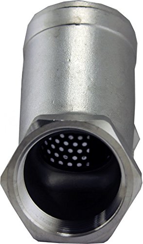 Duda Diesel Yfilter050 1/2" Inline Y Filter Fitting 200 Micron 80 Mesh 304 Stainless Steel Strainer, 0" ID