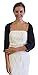 Tion Bridal Women's Chiffon Bolero, Navy Blue