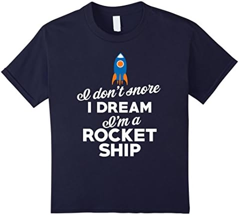 unisex-child Funny Shredder T-Shirt | I Don't Snore I Dream Gift Tee 12 Navy
