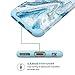 Fingic for iPhone 6s Case,iPhone 6 Case,Marble Blue Bling Glitter Design Hybrid Flexible Soft Rubber Hard PC Bumper Shockproof Full Body Protective Phone Case Cover for Apple iPhone 6S/iPhone 6-Blue
