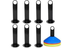 Marker Cone Holder Stands,7 Pack Windproof Outdoor Marker Organizers,Durable Base for Soccer Training