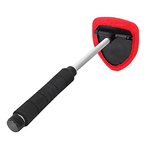 Flexible Microfiber Car Window Cleaner Long Handle Brush Auto Wash Cleaning Tool