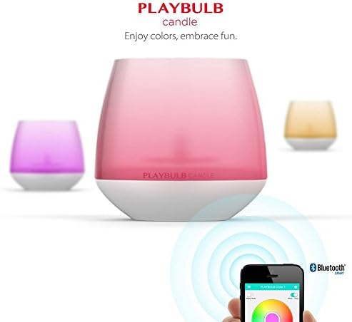 Smart Bluetooth Flamless LED Bulbs Night Light Candle Color Changing with Smartphone APP Controlled For iphone and Android Devices