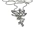 Silver Crystal Fairy Angel Wing Tinkerbell Mood Necklace Jewelry Pendant Best for Women Little Teen Girls
