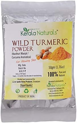 Kerala Naturals Wild Turmeric - Kasthuri Manjal: For Glowing Skin - 100 gm