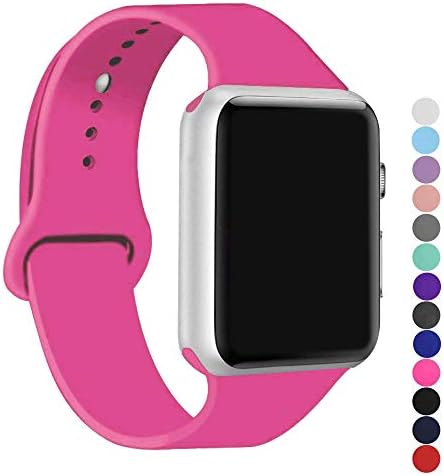ic6Space Band Compatible for Apple Watch 38mm 42mm 40mm 44mm, Soft Silicone Sports Replacement Band for iWatch Series 5 4 3 2 1