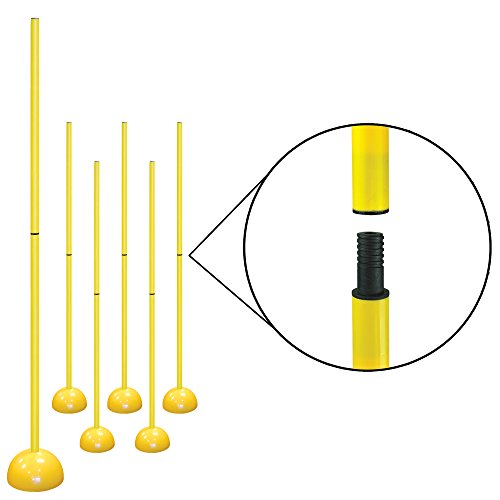 AGORA Portable Indoor/Outdoor Coaching Sticks - Set of 6