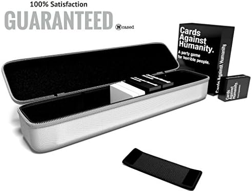 BRAND NEW ITEM** - N cased (TM) (grey) Hard Case for C. A. H. Card Game, Large, Fits the Main Game + All 6 Expansions. Includes 5 Moveable Dividers. Fits about 1400 Cards.