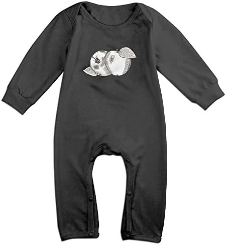 Htrsrjkiu Apple and Pitch Bodysuits Long Sleeve Bodysuits Organic Cotton Set 0-3 Months