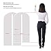 Aufisi Garment Bags Suit Bags,Pack of 7 Premium Quality PEVA Moth Proof Clothes Covers Dustproof Clear Garment Cover Breathable Full Zipper Dust Cover, 4 Pcs 40