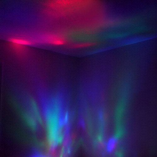 Deneve Night Light Projector, Mood Lighting Lamp Trippy Ambient Color Changing LED for Baby Teens Boys Girls Starry Galaxy with Music Player