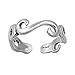 SILVERCLOSEOUT Sterling Silver Swirl Toe Ring