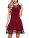 Zeagoo Women's Mesh Fit and Flare Dress Short Party Cocktail A-Line Dress