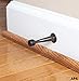 Ilyapa Solid Door Stops - 10 Pack 2 Inch Heavy Duty Traditional Solid Door Stop - Oil Rubbed Bronze with Rubber Bumper, Durable Stoppers for Doors