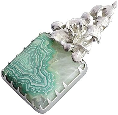 Green Botswana Agate Pendant