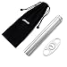 Albessel Cigar Cutter And Humidor Tube, Guillotine Double Cut Blade, Cigar Gift Set With A Velvet Bag Black In Color
