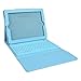 Generic Leather Case with Bluetooth Wireless Keyboard for iPad2/3 (Blue Case for Apple Ipad 2 3 4)