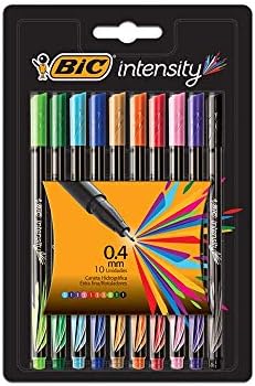 Caneta Hidrografica Intensity C 10 Cores Bic Caneta Hidrografica Bic Ultra Fina Intensity 10 Cores 0 4mm 930193 1 Unidade Amazon Com Br