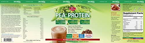 Olympian Labs Pea Protein Shake, Chocolate, Small, 18.8 Ounce